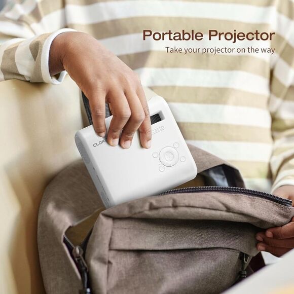 CLOKOWE Portable Movie Mini Projector MSRP $75 Tested in Working Order - Picture 8 of 10